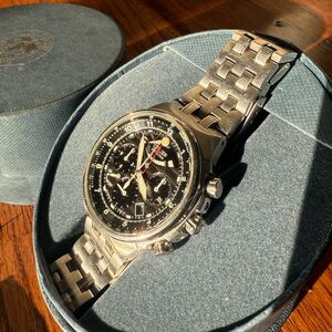 Citizen Black Dial Silver Bracelet Watch